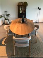 Eiken eetplaats, salontafel, en tv-meubel, Ophalen, Zo goed als nieuw