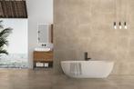Flaminia Space warm tegel – Topkwaliteit Betonlook € 32,50, Huis en Inrichting, Ophalen of Verzenden, Nieuw, Tweepersoons, Minimalistisch