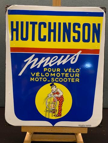 Emaille reclamebord HUTCHINSON 1950 beschikbaar voor biedingen