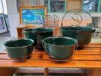 Grote ketels als bloembak plantenbak groen heksenketel, Tuin en Terras, Tuin, Minder dan 30 cm, Minder dan 60 cm, Rond