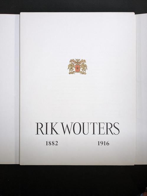 dossier artistique Rik Wouters, Livres, Art & Culture | Arts plastiques, Utilisé, Peinture et dessin, Enlèvement ou Envoi