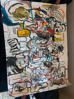 Uniek acryl 2mx 1.50 cm paint Idris Sevenants&Robby blondbar, Enlèvement ou Envoi