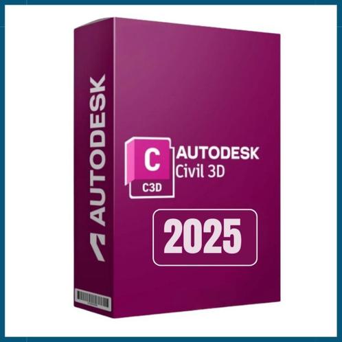 Autodesk Civil 3D 2025  Volledige Versie, Computers en Software, Ontwerp- en Bewerkingssoftware, Nieuw, Windows, Ophalen
