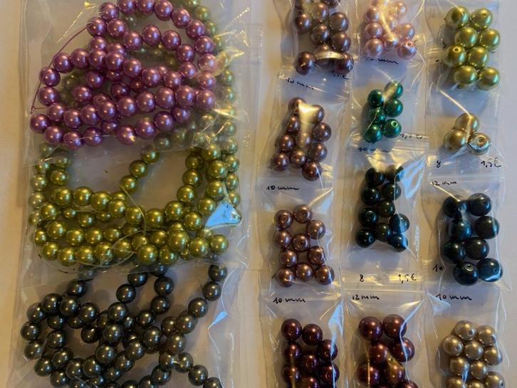 Assortiment glasparels 10 en 12mm ca 323 stuks, Hobby en Vrije tijd, Kralen en Sieraden maken, Nieuw, Kraal, Ophalen of Verzenden