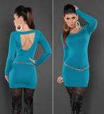 Dames lange sweater-trui met open rug & kettingen, Kleding | Dames, Truien en Vesten, Maat 38/40 (M), Overige kleuren, Nieuw, Ophalen of Verzenden
