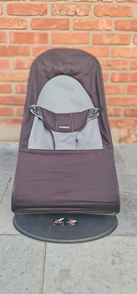 Transat BabyBjörn Balance Soft – Noir/Gris foncé, Kinderen en Baby's, Wipstoeltjes, Zo goed als nieuw, Ophalen