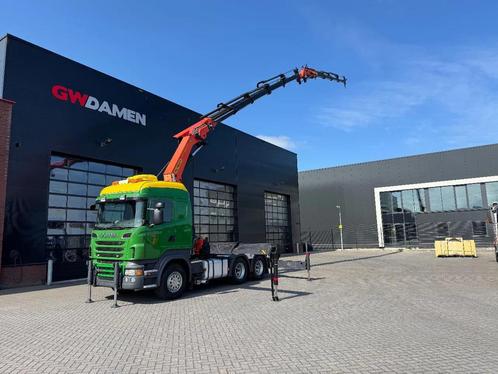 Scania R730 V8 6x4 Palfinger PK 53002-SH + Fly Jib Euro 5, Auto's, Vrachtwagens, ABS, Alarm, Bluetooth, Centrale vergrendeling