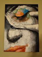 Kunstschilderij eye, Ophalen