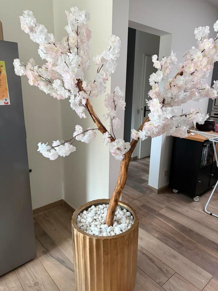 Grote bloesem in pot, Huis en Inrichting, Woonaccessoires | Droogbloemen, Zo goed als nieuw, Ophalen