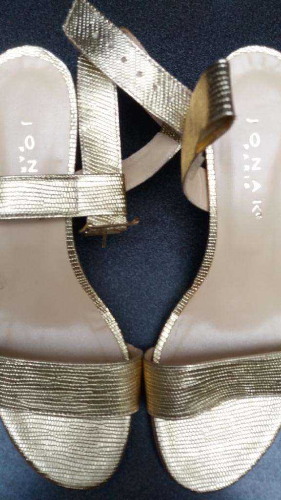 sandalen goudkleurig JONAK  (PARIS)  maat 37  - ALS NIEUW, Kleding | Dames, Schoenen, Zo goed als nieuw, Sandalen of Muiltjes