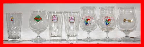 Bierglazen : Exki, La Chouffe, Duvel, Palm, Belle-Vue Gueuze, Verzamelen, Biermerken, Ophalen of Verzenden