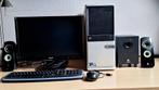 Desktop PC + Scherm + klavier + muis + luidsprekers, Met videokaart, Gebruikt, 256 GB, Intel(R) Core(TM)2 Duo