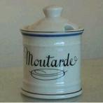 Porcelaine d'Auteuil : mosterdpotje, Ophalen of Verzenden, Nieuw