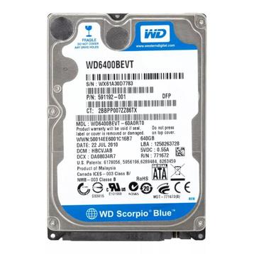 Scorpio Blue WD SATA 3 Gb/s 640GB beschikbaar voor biedingen
