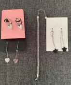 Allerlei Ongebruikte Zilver Sieraadjes, Handtassen en Accessoires, Oorbellen, Verzenden, Nieuw, Zilver, Zilver