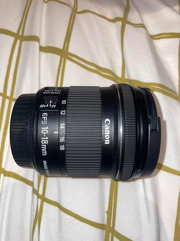 Objectif Canon EF-S 10-18mm IS STM – NEUF – Jamais utilisé, Enlèvement ou Envoi, Neuf, Objectif grand angle
