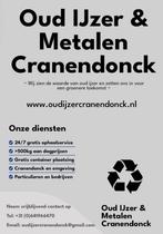 Gezocht oudijzer & metalen grote partij boilers en ketels, Ophalen of Verzenden