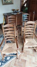 Schommelstoelen (4st), Huis en Inrichting, Stoelen, Ophalen, Riet of Rotan, Gebruikt, Bruin