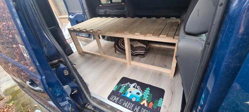 Uittrekbaar bed + matras zelfbouw camper, Caravans en Kamperen, Caravans, Particulier, Ophalen