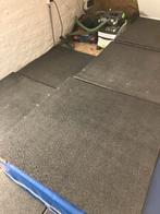 12 rubberen sportmatten / vloertegels (1m x 1m), Ophalen, Gebruikt, Fitnessmat