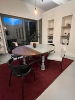 Ronde eettafel met verlengstuk, Huis en Inrichting, Ophalen, Gebruikt, Rond, Vijf personen of meer