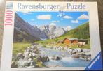 ravensburger puzzel 1000 stukjes karwendelgebergte, Comme neuf, Enlèvement ou Envoi