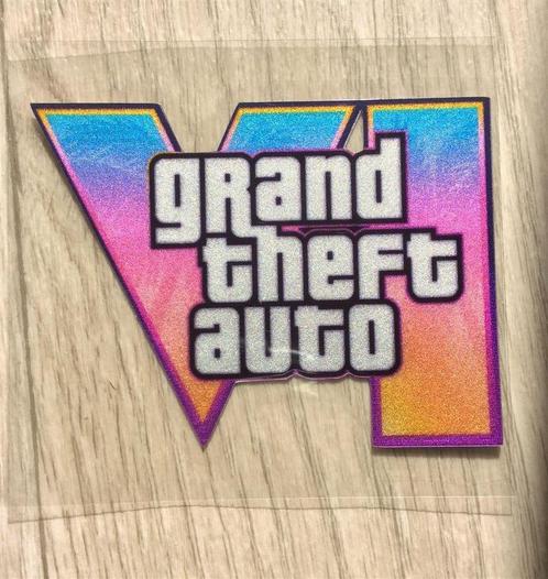 Grand Theft Auto GTA VI Videogame bartop STICKER Decal ., Collections, Cinéma & Télévision, Neuf, Envoi