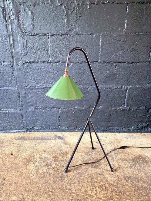Industriële driepoot vloerlamp, jaren 50, Antiek en Kunst, Antiek | Verlichting, Ophalen of Verzenden