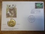 FDC Nederland Wereld Natuur Fonds 1984 met munt, Postzegels en Munten, Ophalen of Verzenden, Na 1940, Postfris
