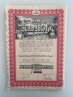 5 x 1 Aandeel Mines d'Or Kilo-Moto (Kilo Moto), Ophalen of Verzenden, 1920 tot 1950, Aandeel