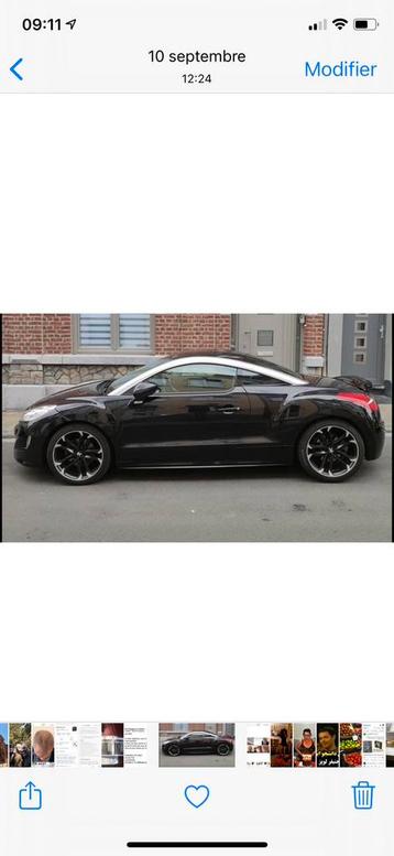 Peugeot Rcz, 2011 110 000 km, Autos, Electronic Stability Program (ESP), 2 portes, Particulier, Tissu