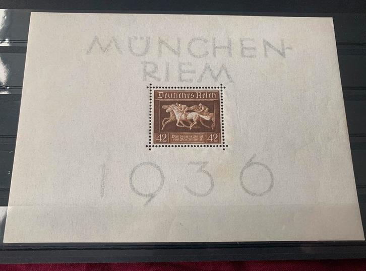 Duits Reich blok 1936, Postzegels en Munten, Postzegels | Europa | Duitsland, Postfris, Duitse Keizerrijk, Ophalen of Verzenden