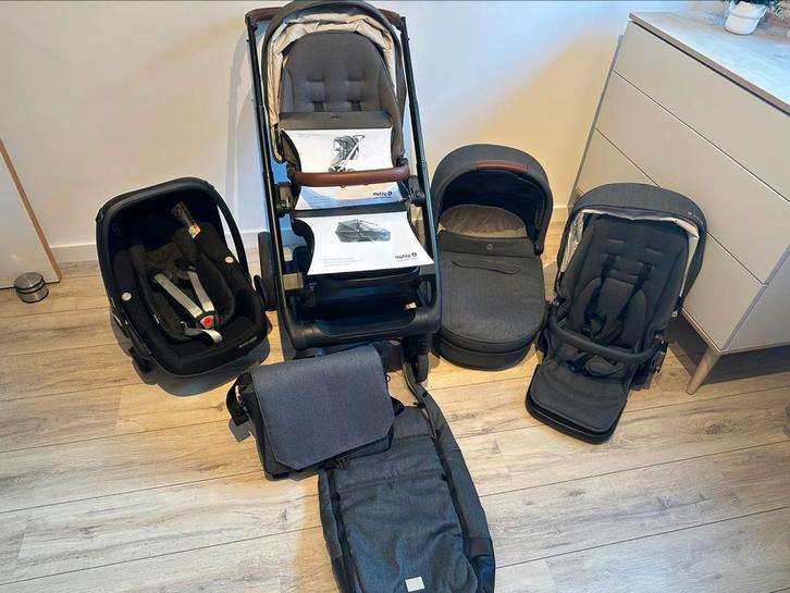Mutsy Icon kinderwagen, zeer compleet., Kinderen en Baby's, Kinderwagens en Combinaties, Zo goed als nieuw, Kinderwagen, Maxi-Cosi