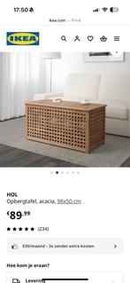 Opbergbox massief hout ikea, Ophalen, Zo goed als nieuw, Hout