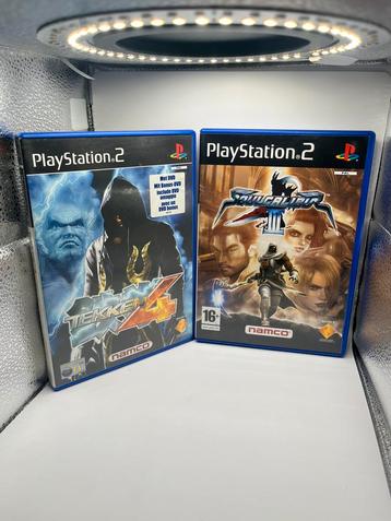 Tekken 4 + Soulcalibur III 3 PS2 PlayStation Lot - PAL Mint beschikbaar voor biedingen