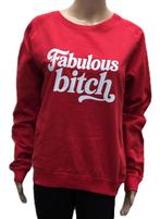 Sweater dames 'Fabulous bitch' maat medium, Kleding | Dames, Maat 38/40 (M), Nieuw, Ophalen of Verzenden, Rood