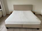 Boxspring 180x200 Recor, Huis en Inrichting, Slaapkamer | Boxsprings, Ophalen, Beige, Tweepersoons, Zo goed als nieuw