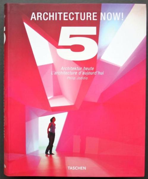 Architectuur boek Architecture Now 5 (Taschen) (roos), Boeken, Kunst en Cultuur | Architectuur, Ophalen