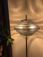 Lampe sur pied metal/verre, Maison & Meubles, Lampes | Lampadaires, Enlèvement, Comme neuf, Verre