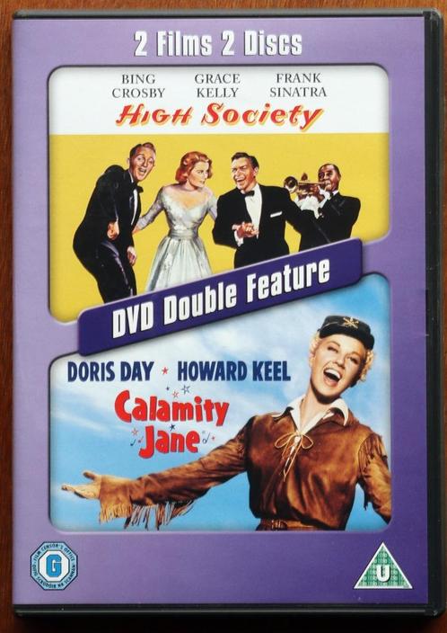 DVD 2 Films - High Society & Calamity Jane, Cd's en Dvd's, Dvd's | Muziek en Concerten, Zo goed als nieuw, Muziek en Concerten