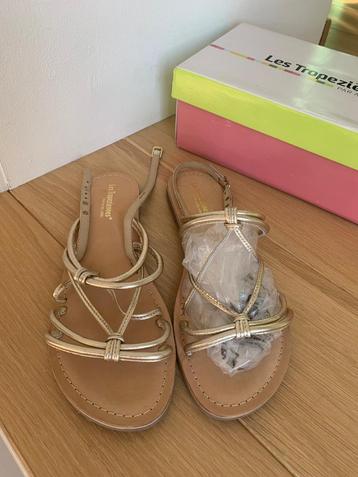 Roze goud leder sandalen les Tropeziennes nieuw beschikbaar voor biedingen