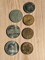 7 stuks Penning Herdenkingsmunt, Postzegels en Munten, Penningen en Medailles, Ophalen, Overige materialen