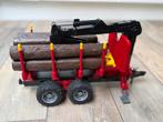 Bruder bomenaanhanger met kraan + 4 extra boomstammen, Ophalen, Gebruikt