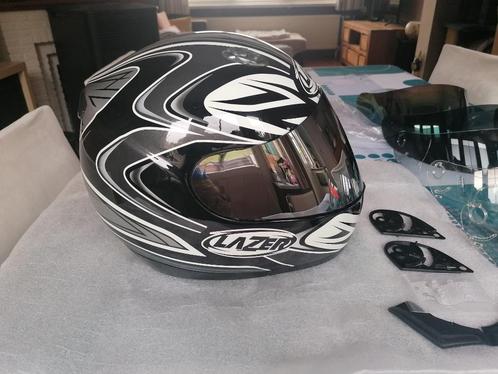 Casque moto Lazer Fibertech Hawk neuf S + 6 visières, Motoren, Kleding | Motorhelmen, Dames, Heren, Kinderen, Integraalhelm, S
