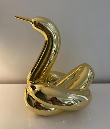 Zwanensculptuur naar Jeff Koons. Met certificaat beschikbaar voor biedingen