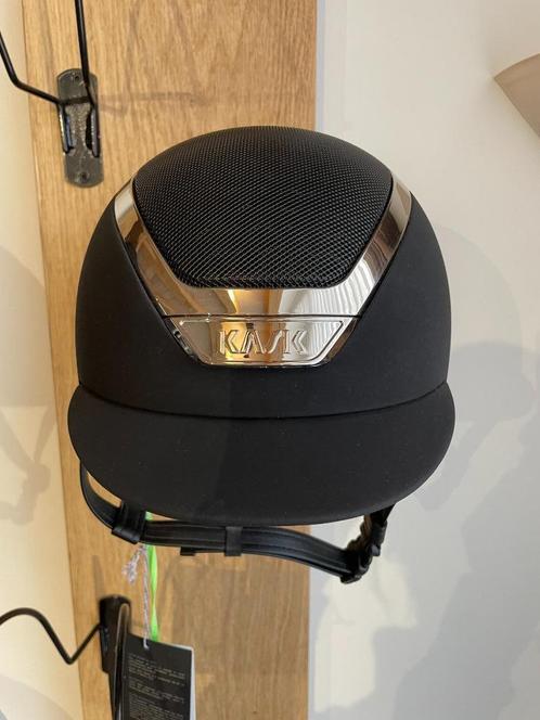 Showmodel KASK Dogma Chrome Black/Silver maat 56, Dieren en Toebehoren, Paardrijkleding, Nieuw, Dames, Heren, Kinderen, Cap, Ophalen of Verzenden