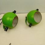 koppel retro lampen, spots, Ophalen of Verzenden, Zo goed als nieuw, Metaal of Aluminium, Plafondspot of Wandspot