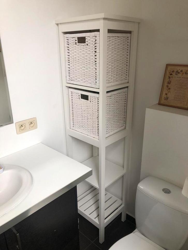 Etagere de salle de bain blanche - excellent état, Huis en Inrichting, Badkamer | Badkamermeubels, Zo goed als nieuw, Overige typen