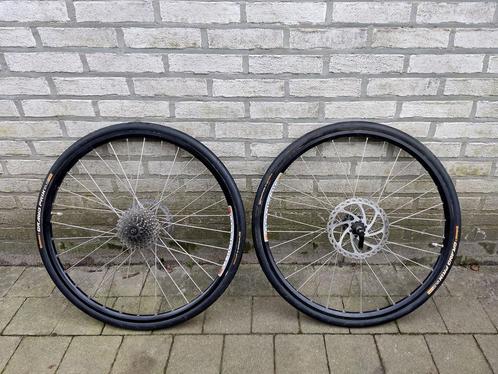 Fiets wielen met banden set gebruikt, Fietsen en Brommers, Fietsonderdelen, Gebruikt, Algemeen, Wiel, Ophalen