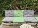 Tuinmeubel kussen buiten Belavi groen grijs per stuk/8 stuks, Tuin en Terras, Tuinsets en Loungesets, Ophalen, Gebruikt, Loungeset